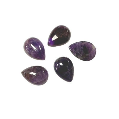 Cabochon - Pear - Amethyst - 25mm