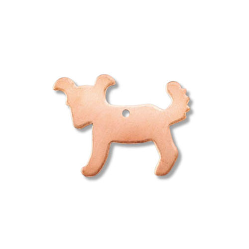 Copper Blank - Pendant Dog - 25 x 32mm