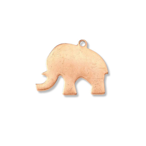 Copper Blank - Pendant Elephant - 35 x 25mm