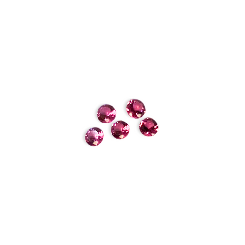 Lab Created Nanogems - 3mm Round Pink (5 Stones) - 102-G-0824-3