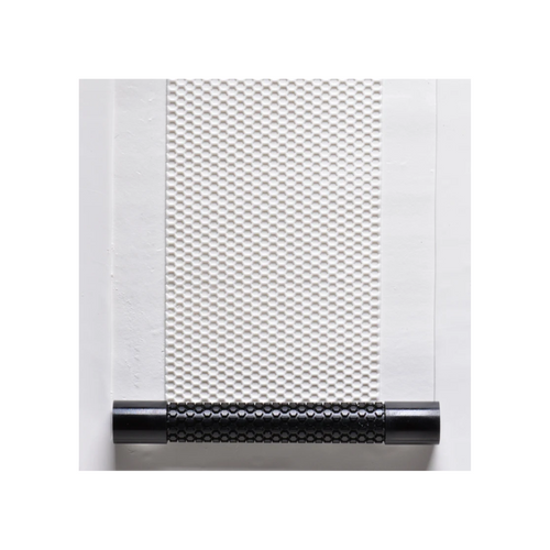 Acrylic Texture Fine Line Roller (KRFL) - Honeycomb  - 7.5cm - Example