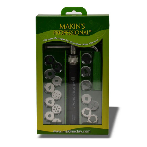 Makin's Professional Ultimate Clay Extruder Set - Stainless Steel Version