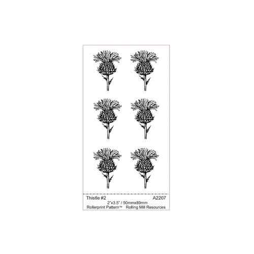 RMR Laser Texture Papers - Thistle 2 - 50x89mm