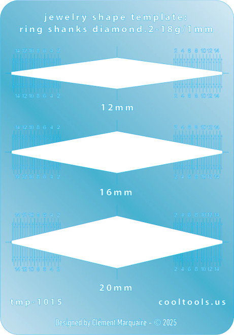 Ring shank template cool tools TMP-1015