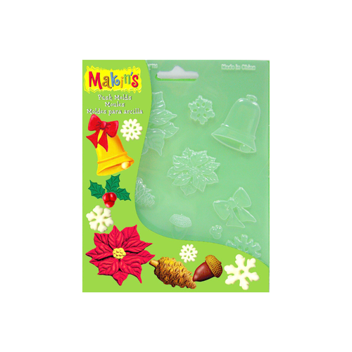 Makin's Push Mould - Christmas Nature