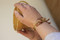 Art Clay Copper Coin silk wrap bracelet by Petra Cameron - 2010 - 102-A-0300