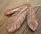 Art Clay Copper feathers - 102-A-0300