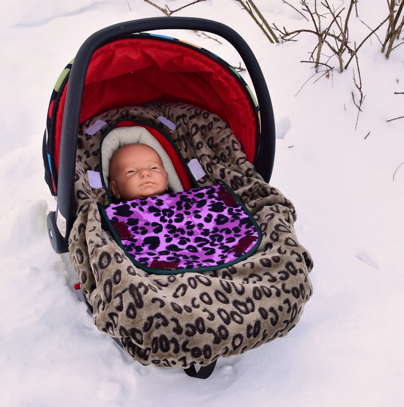 leopard car seat and stroller