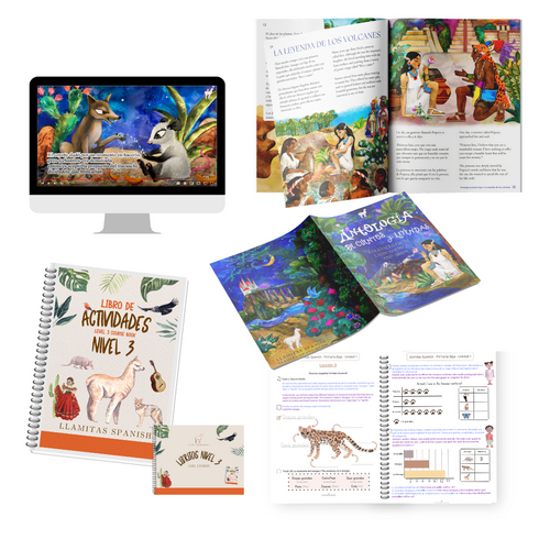 Llamitas Spanish Level 3 Curriculum - Print At Home Llamitas Spanish Level 3 Curriculum - Print At Home