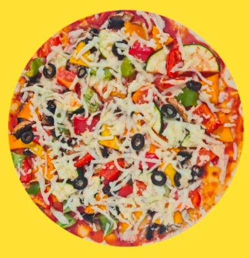Vegan mixed vegetable pizza( low FODMAP) 