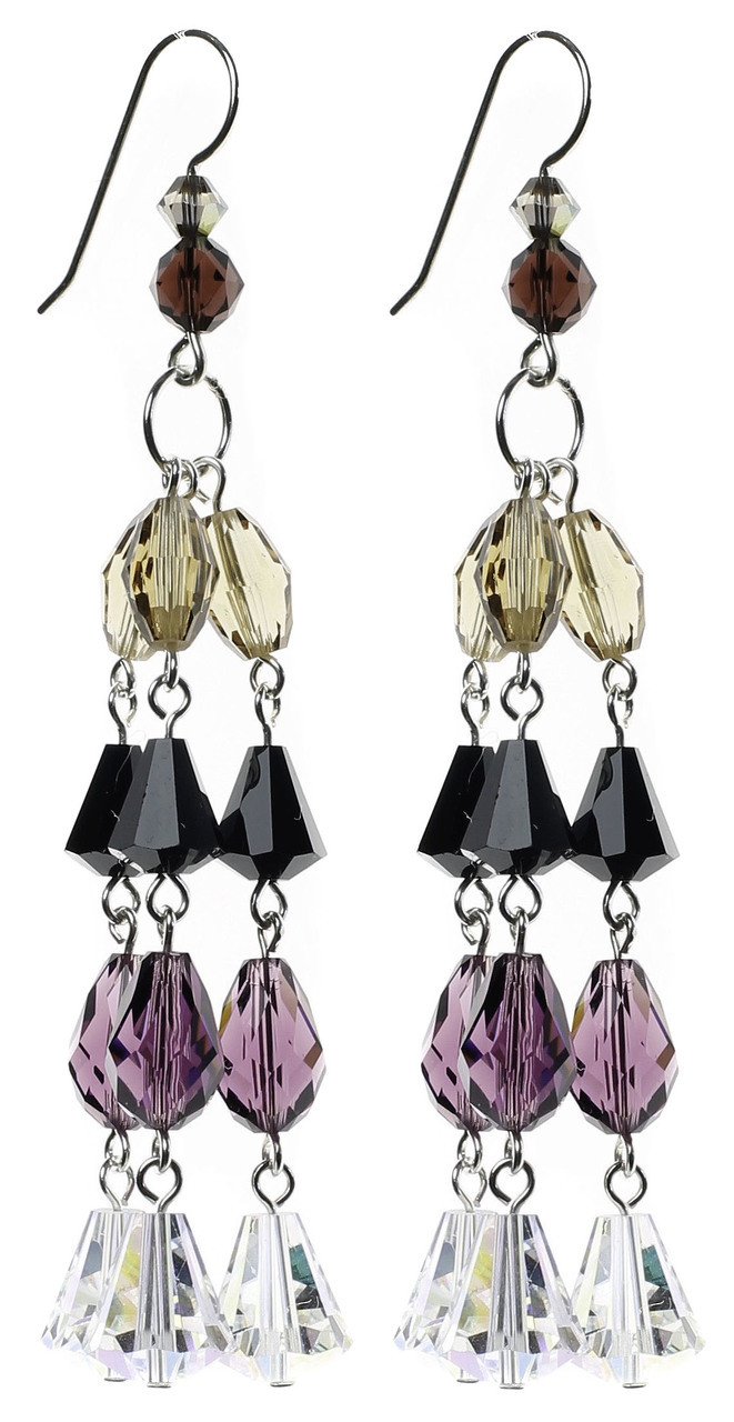 Details more than 208 black crystal chandelier earrings super hot