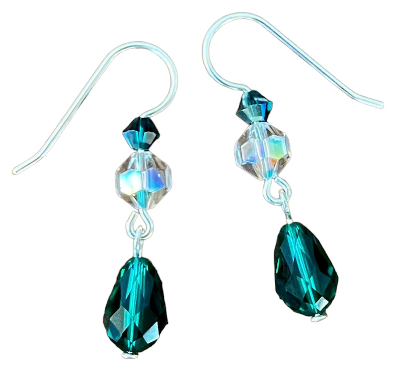 Swarovski square drop on sale earrings