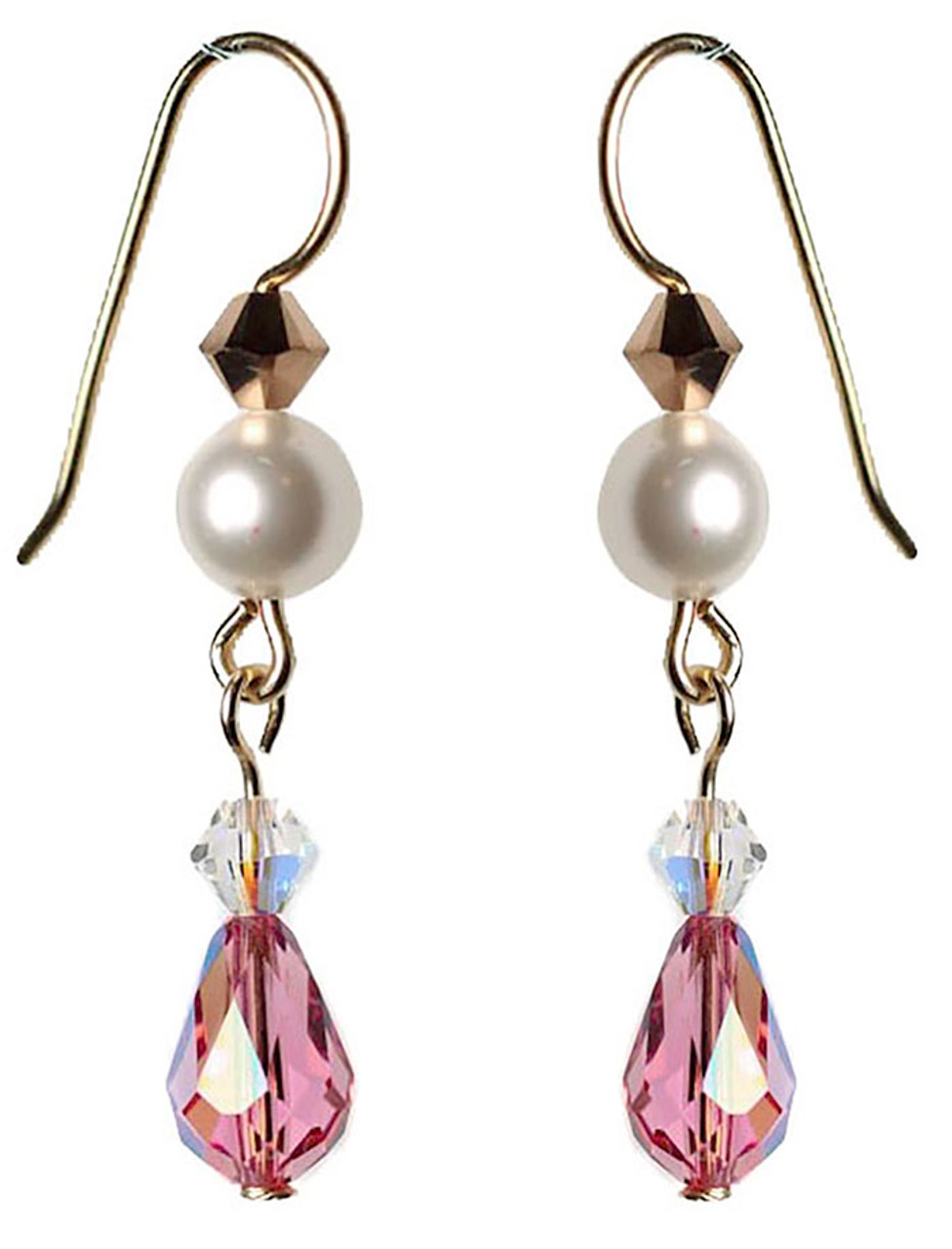 Buy Light Pink Earrings for Women by Crunchy Fashion Online | Ajio.com