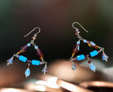 chandelier earrings by designer karen curtis