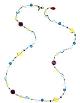 Long Multi Colored Necklace - Tiffany