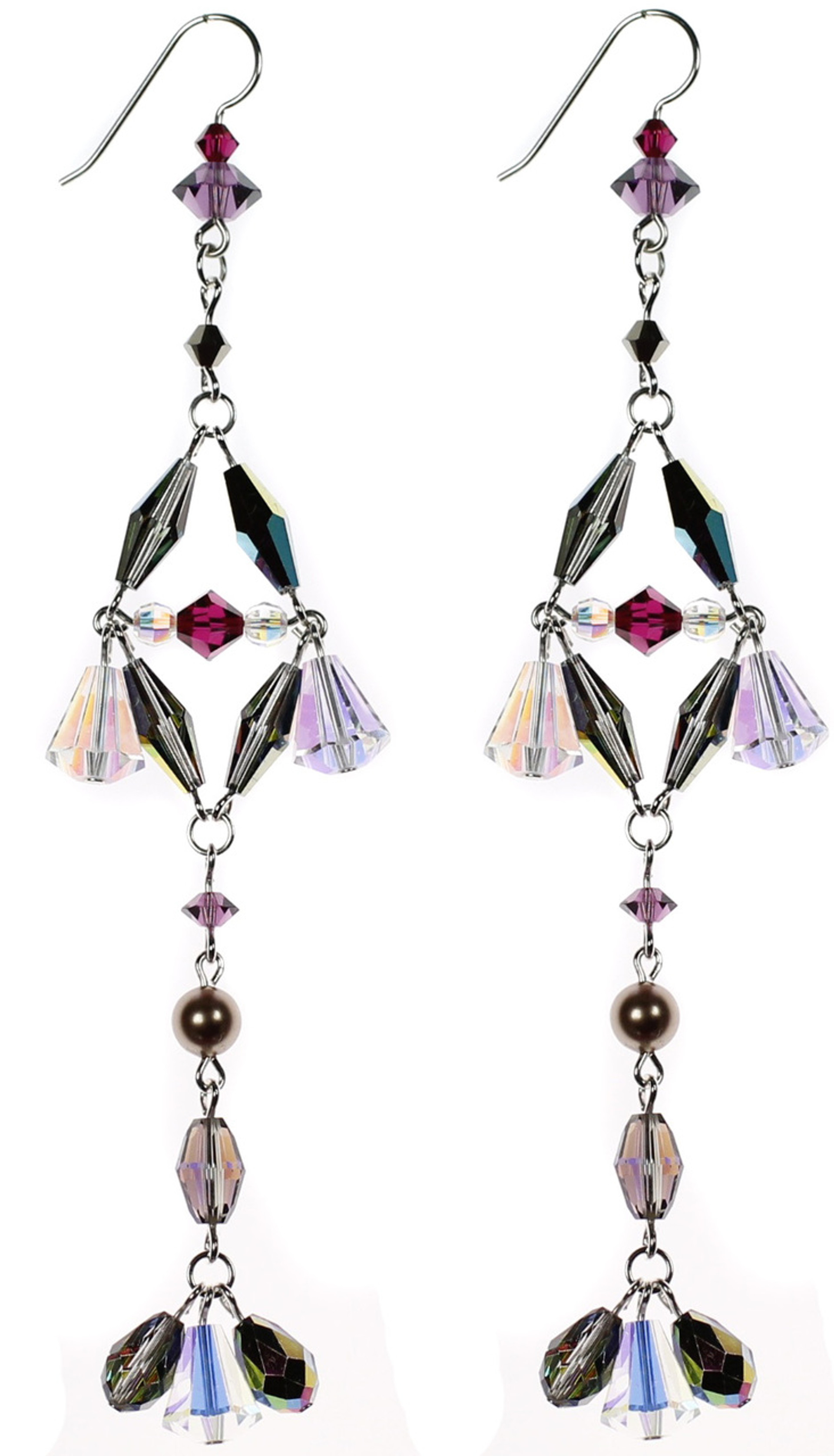 Long crystal earrings Clearance