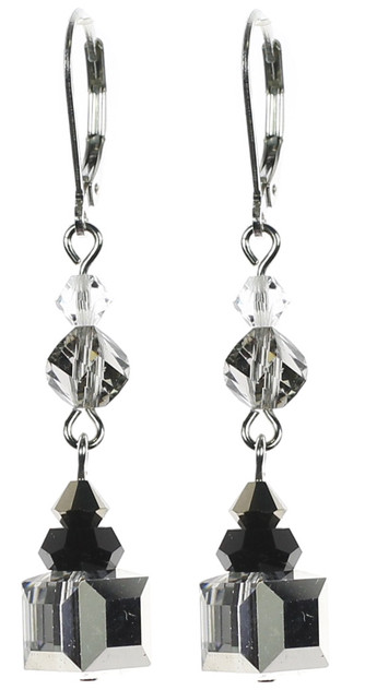 Designer earrings made with Swarovski crystal by the Karen Curtis Company in NYC.