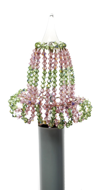 Light Bulb Covers made with Crystals from Swarovski - Pink & Peridot