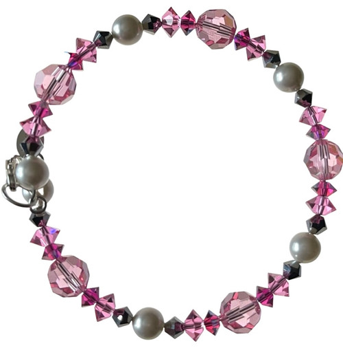 Beautiful Pink Crystal Bracelet by Karen Curtis NYC
