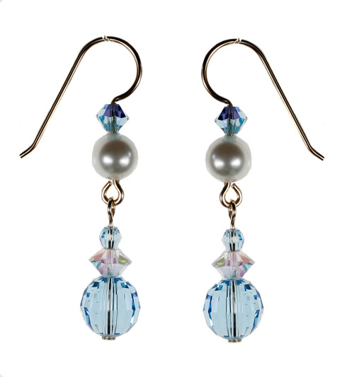 Rare Aquamarine Earrings - March Birthstone