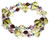 Limited Edition Vintage Jonquil Swarovski Colorful Bangle Wrap Bracelet - Botanical