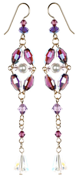 Purple Divine Earrings