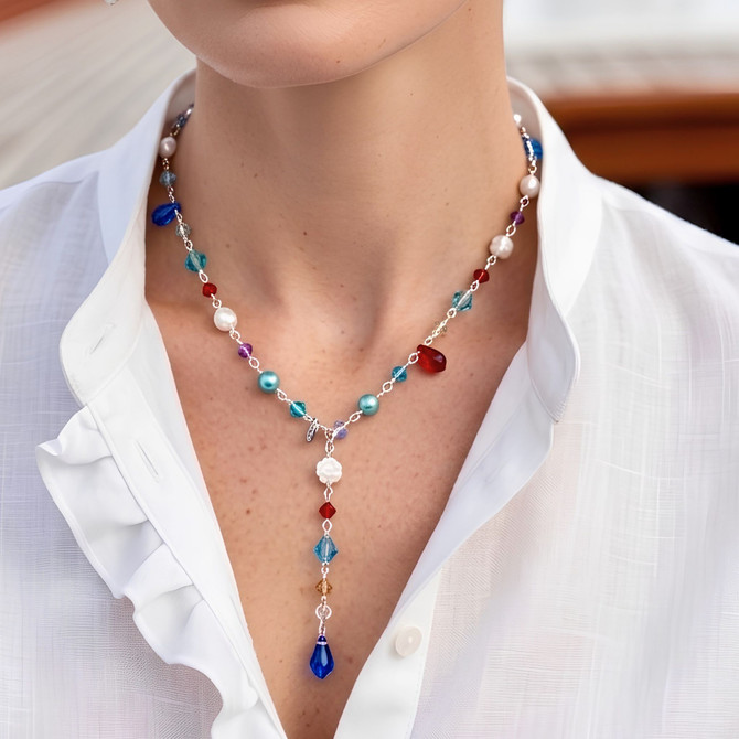 Sterling Silver Limited Edition 19" Sterling Silver, Crystals by Swarovski Resort Ready Necklace