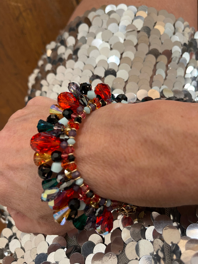 Swarovski, Antique Swarovski One of a Kind Martini Flapper Magical Bracelet