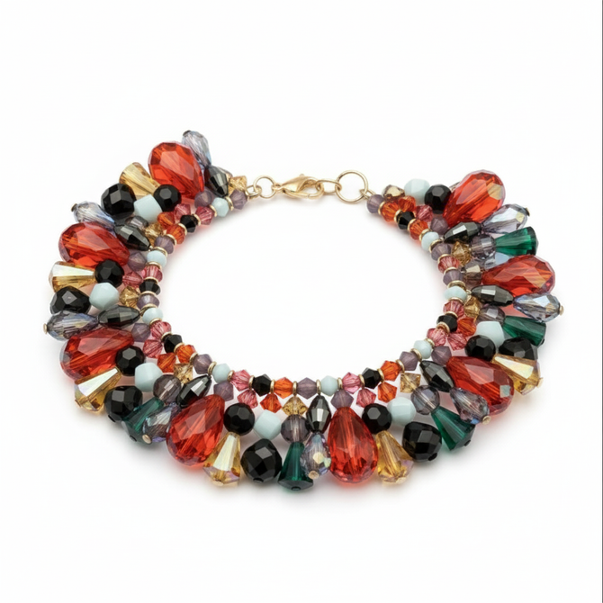 Swarovski, Antique Swarovski One of a Kind Martini Flapper Magical Bracelet