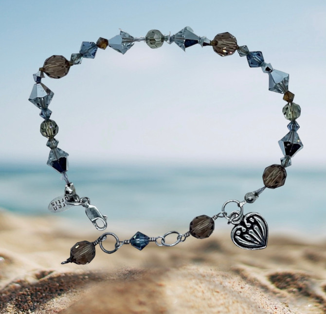 Swarovski Crystal Bracelets - Cluny Grey Jewelry