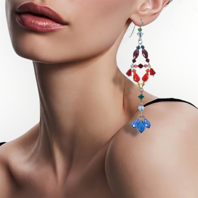 Statement, chandelier earrings