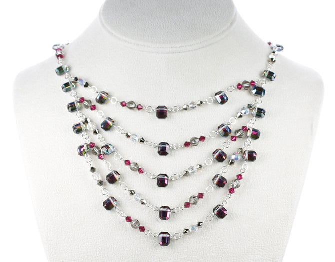 Layer necklace by Karen Curtis
