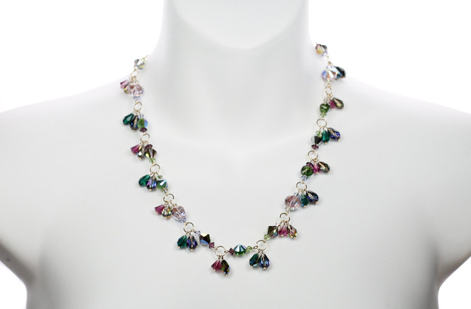Designer crystal necklace by Karen Curtis NYC