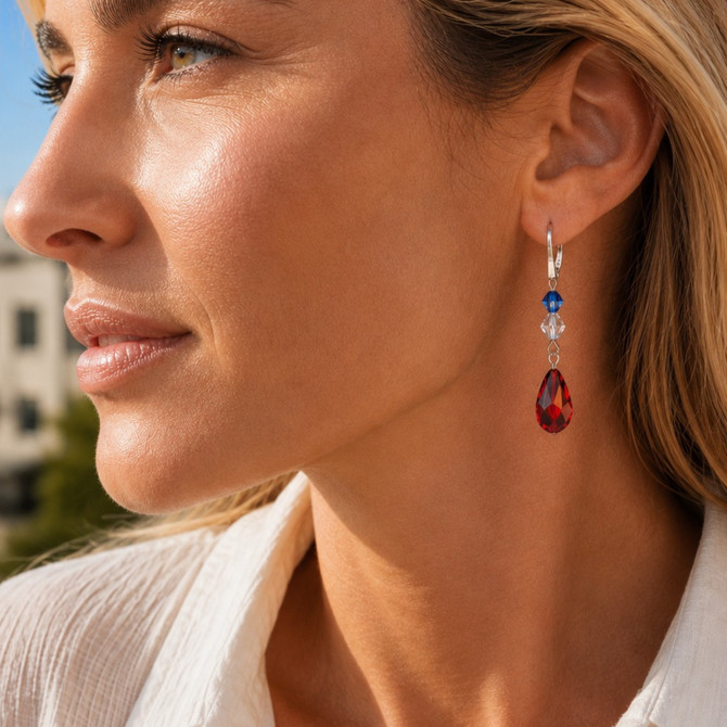 4th of July ready earrings