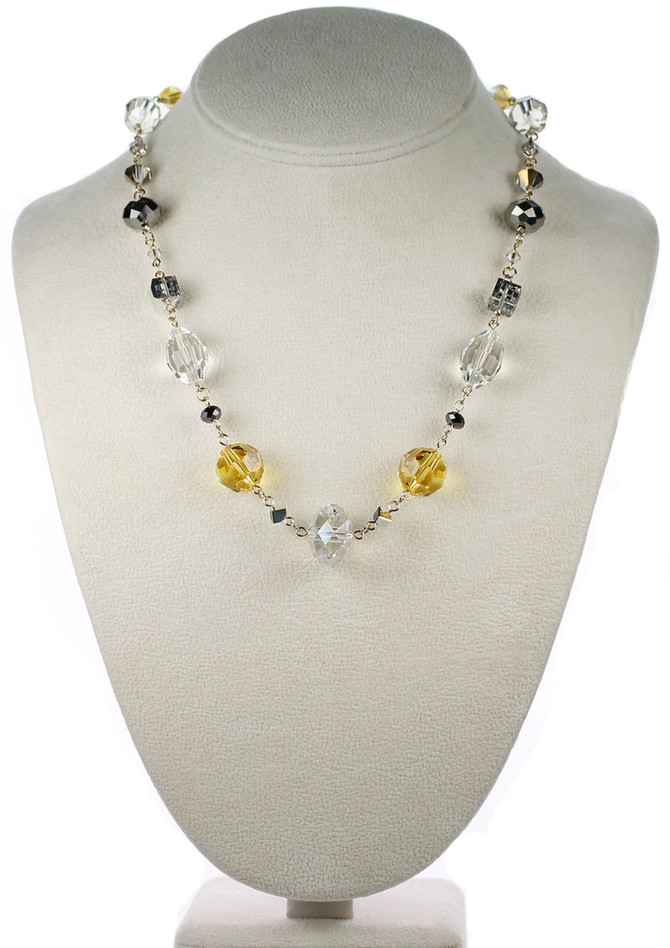 Designer crystal necklace by Karen Curtis NYC