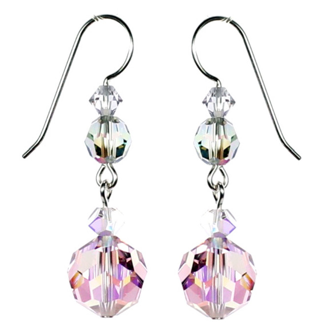 Designer Crystal Earrings by The Karen Curtis Jewelry Company. 