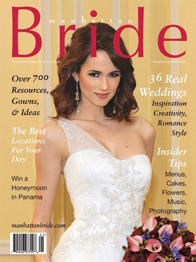 manhattan bride magazine featuring karen curtis jewelry on the cover