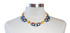 Elegant Scalloped necklace choker - Swarovski and 14K gold filled
