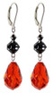 Sterling Silver Vintage Hyacinth Halloween Crystal Drop Earrings | Made with Crystals by Swarovski®