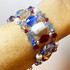Sterling Silver Multi Colored Limited Edition Swarovski Crystal Cuff Bracelet - Sailing Collection
