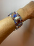 Sterling Silver Multi Colored Limited Edition Swarovski Crystal Cuff Bracelet - Sailing Collection