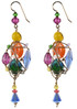 One of a Kind 14K Gold Filled Swarovski Crystal Gaged Statement Earrings - Confectionary