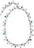 28” Sterling Silver Vintage & Modern Swarovski Crystal One of a Kind Mojito Necklace