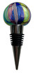 Colorful Hand Blown Glass Wine Stopper - Each Unique - Cobalt, Yellow, Green, Rose, Brown