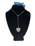 Sterling Silver Swarovski Crystal Heart Necklace - Blue