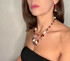 One of a Kind Sterling Silver Swarovski Crystal Amore Estate Necklace