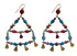  Extra large shoulder duster chandelier earrings made with crystals from Swarovski by designer karen curtis 
