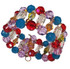 Colorful Swarovski crystal cuff bracelet by designer karen curtis