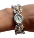 Bridal Swarovski Crystals & Sterling Silver Bracelet Watch