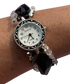 Introducing the New Designer Watch Bracelet by Karen Curtis – Crafted with Black and Clear Swarovski Crystals, Sterling Silver, and a Quartz Timepiece. Introducing the New Designer Watch Bracelet by Karen Curtis – Crafted with Black and Clear Swarovski Crystals, Sterling Silver, and a Quartz Timepiece.